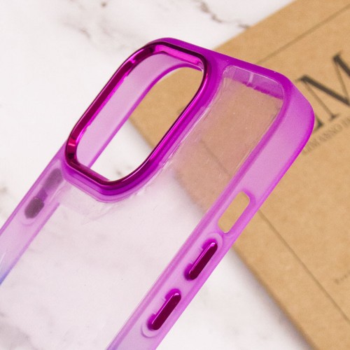 Чехол TPU+PC Fresh sip series для Apple iPhone 13 Pro Max (6.7") Синий / Фиолетовый