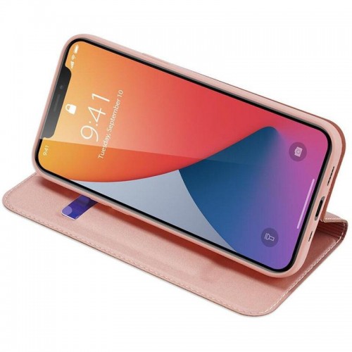 Чохол-книжка Dux Ducis з кишенею для візиток для Apple iPhone 14 Pro (6.1") Rose Gold