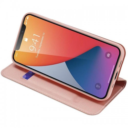 Чохол-книжка Dux Ducis з кишенею для візиток для Apple iPhone 14 Pro Max (6.7") Rose Gold