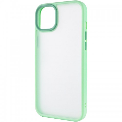 TPU+PC чохол Metal Buttons для Apple iPhone 14 (6.1") М'ятний