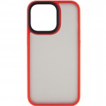 TPU+PC чохол Metal Buttons для Apple iPhone 14 (6.1") Червоний