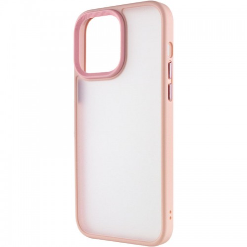 TPU+PC чохол Metal Buttons для Apple iPhone 14 Pro (6.1") Рожевий