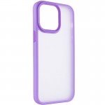 TPU+PC чехол Metal Buttons для Apple iPhone 14 Pro Max (6.7") Сиреневый