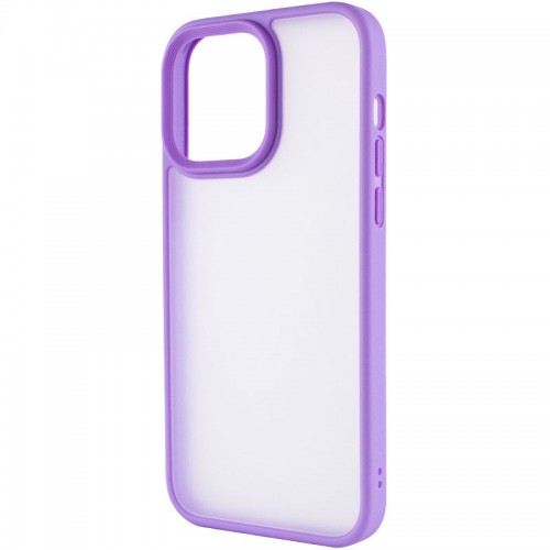 TPU+PC чохол Metal Buttons для Apple iPhone 14 Pro Max (6.7") Бузковий