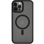 TPU+PC чохол Metal Buttons with MagSafe для Apple iPhone 14 Pro (6.1") Чорний