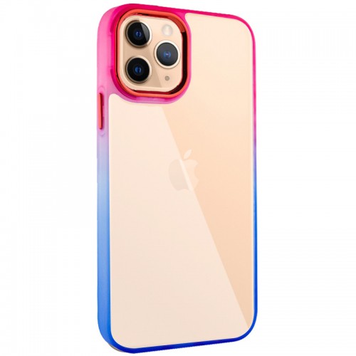 Чехол TPU+PC серии Fresh sip для Apple iPhone 11 Pro Max (6.5") Синий / Розовый