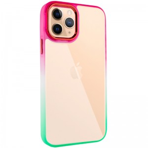 Чехол TPU+PC серии Fresh sip для Apple iPhone 11 Pro Max (6.5") Салатовый / Розовый
