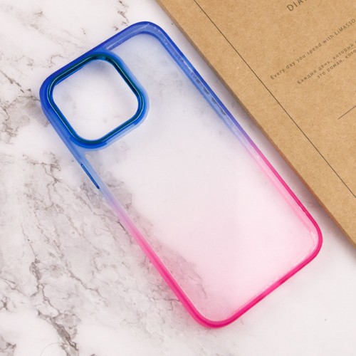 Чехол TPU+PC серии Fresh sip для Apple iPhone 14 Pro Max (6,7") Розовый / Синий