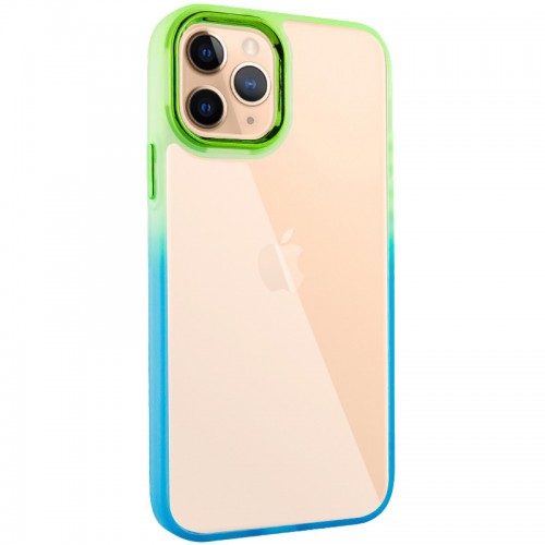 Чехол TPU+PC серии Fresh sip для Apple iPhone 11 Pro (5.8") Бирюзовый / Лимонный