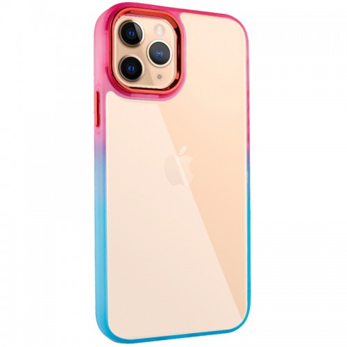 Чехол TPU+PC серии Fresh sip для Apple iPhone 11 Pro (5.8") Бирюзовый / Розовый