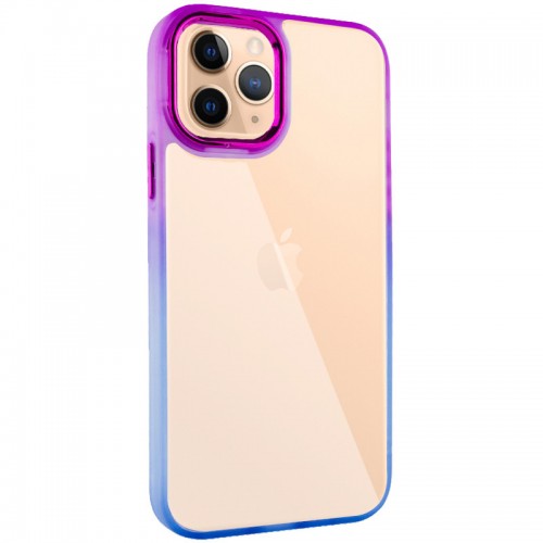 Чехол TPU+PC Fresh sip series для Apple iPhone 11 Pro (5.8") Синий / Фиолетовый