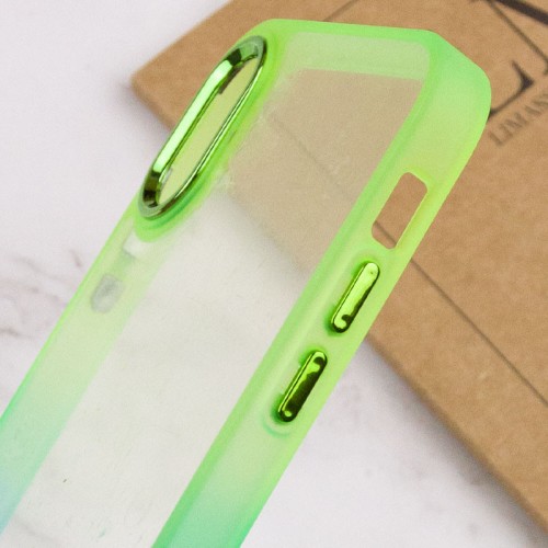 Чохол TPU+PC Fresh sip series для Apple iPhone XS Max (6.5") Бірюзовий / Лимонний