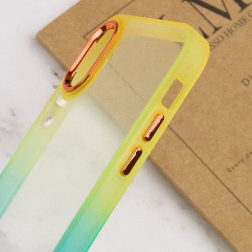 Чохол TPU+PC Fresh sip series для Apple iPhone XS Max (6.5") Бірюзовий / Помаранчевий