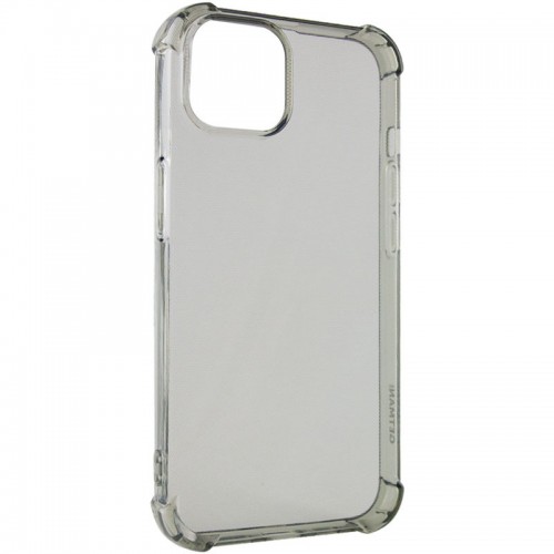 TPU чохол GETMAN Ease logo посилені кути для Apple iPhone 14 (6.1") Сірий (прозорий)