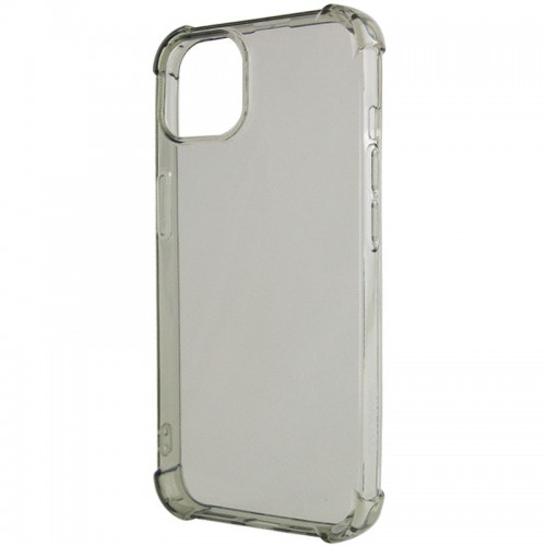 TPU чохол GETMAN Ease logo посилені кути для Apple iPhone 14 (6.1") Сірий (прозорий)