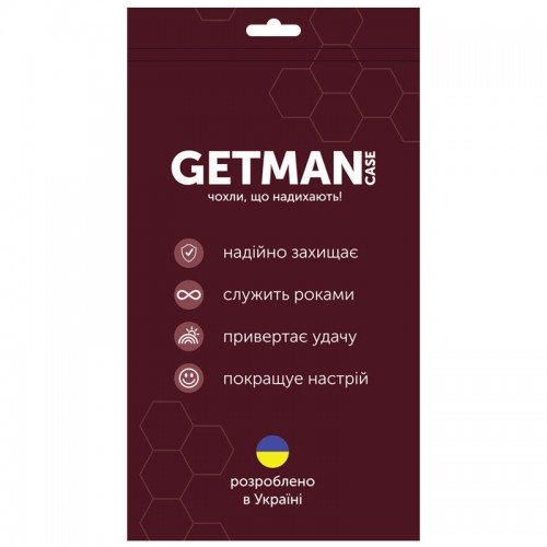 TPU чохол GETMAN Ease logo посилені кути для Apple iPhone 14 (6.1") Безбарвний (прозорий)