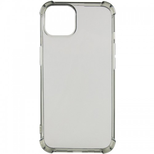 TPU чохол GETMAN Ease logo посилені кути для Apple iPhone 14 Plus (6.7") Сірий (прозорий)