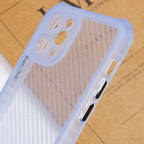 Чехол TPU Ease Carbon color series для Apple iPhone 11 Pro (5.8") Синий / Прозрачный