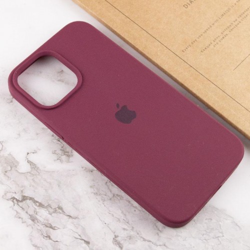 Чехол Silicone Case Full Protective (AA) для Apple iPhone 14 Plus (6.7") Бордовый / Plum