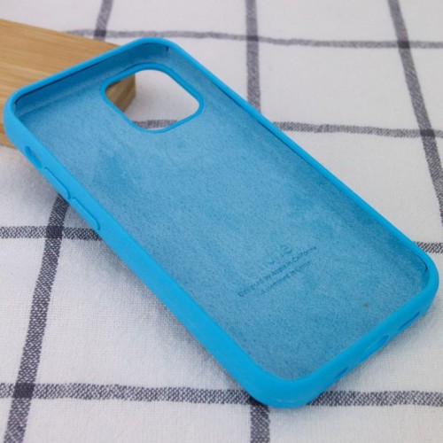 Чехол Silicone Case Full Protective (AA) для Apple iPhone 14 Plus (6.7") Голубой / Blue