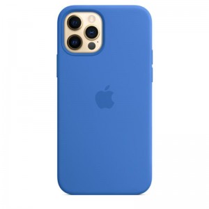 Чехол Silicone Case Full Protective (AA) для Apple iPhone 14 Plus (6,7") Синий / Capri Blue