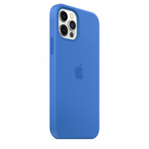 Чехол Silicone Case Full Protective (AA) для Apple iPhone 14 Plus (6,7") Синий / Capri Blue