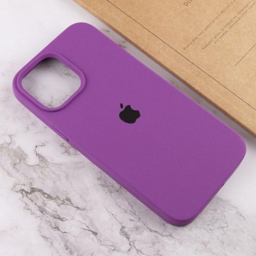 Чехол Silicone Case Full Protective (AA) для Apple iPhone 14 Plus (6,7") Фиолетовый / Grape