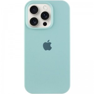 Чехол Silicone Case Full Protective (AA) для Apple iPhone 14 Pro (6.1") Бирюзовый / Beryl