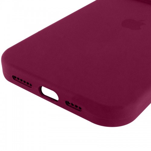 Чохол Silicone Case Full Protective (AA) для Apple iPhone 14 Pro (6.1") Бордовий / Maroon
