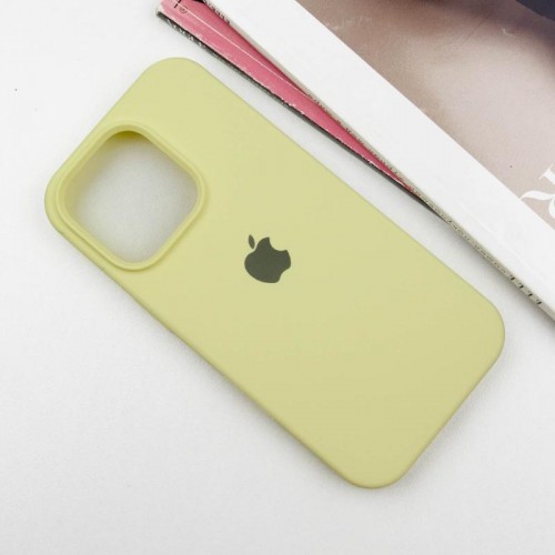 Чехол Silicone Case Full Protective (AA) для Apple iPhone 14 Pro (6.1") Жёлтый / Mellow Yellow