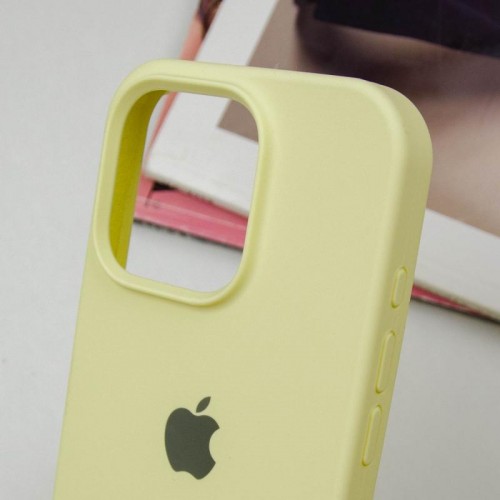 Чехол Silicone Case Full Protective (AA) для Apple iPhone 14 Pro (6.1") Жёлтый / Mellow Yellow