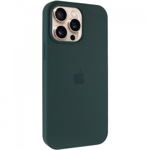 Чехол Silicone Case Full Protective (AA) для Apple iPhone 14 Pro (6.1") Зеленый / Forest green
