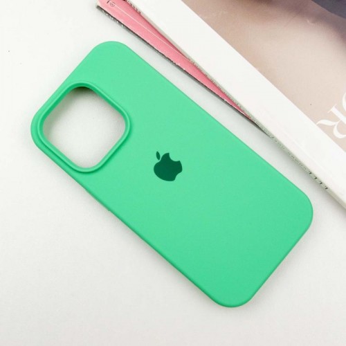 Чехол Silicone Case Full Protective (AA) для Apple iPhone 14 Pro (6.1") Зелёный / Spearmint
