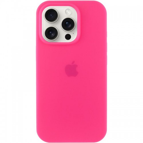 Чохол Silicone Case Full Protective (AA) для Apple iPhone 14 Pro (6.1") Рожевий / Barbie pink