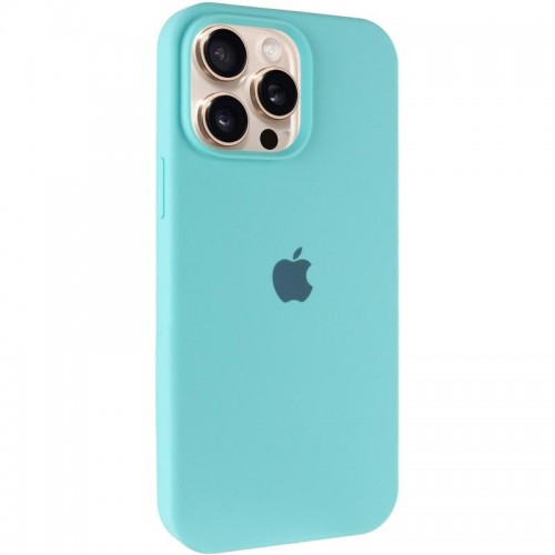 Чохол Silicone Case Full Protective (AA) для Apple iPhone 14 Pro Max (6.7") Бірюзовий / Marine Green