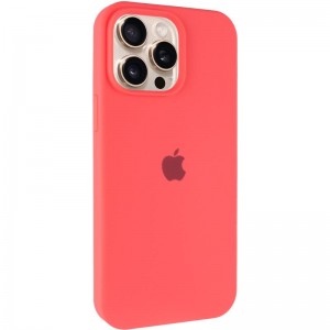 Чохол Silicone Case Full Protective (AA) для Apple iPhone 14 Pro Max (6.7") Кавуновий / Watermelon red