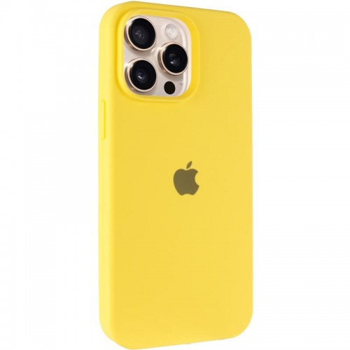 Чехол Silicone Case Full Protective (AA) для Apple iPhone 14 Pro Max (6.7") Жёлтый / Yellow