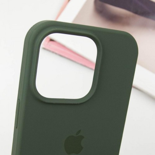Чохол Silicone Case Full Protective (AA) для Apple iPhone 14 Pro Max (6.7") Зелений / Cyprus Green
