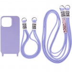 Чехол TPU two straps California для Apple iPhone 13 Pro Max (6.7") Сиреневый