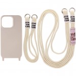 Чехол TPU two straps California для Apple iPhone 13 Pro Max (6,7") Бежевый / Antique White