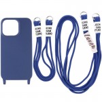 Чехол TPU two straps California для Apple iPhone 13 (6.1") Тёмно-синий / Midnight blue