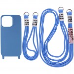 Чехол TPU two straps California для Apple iPhone 12 Pro / 12 (6.1") Синий / Cosmos blue