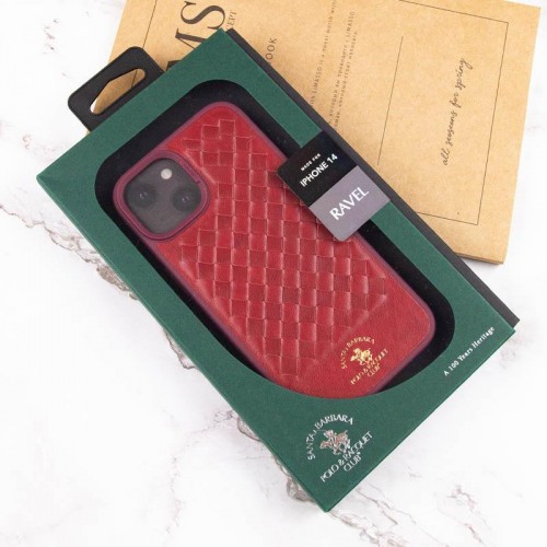 Шкіряний чохол Polo Santa Barbara для Apple iPhone 14 (6.1") Red