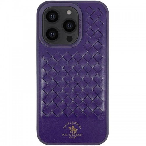 Шкіряний чохол Polo Santa Barbara для Apple iPhone 14 Pro (6.1") Purple
