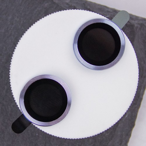 Захисне скло Metal Classic на камеру (у упак.) для Apple iPhone 14 (6.1") / 14 Plus (6.7") Блакитний / Light Blue