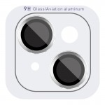 Захисне скло Metal Classic на камеру (у упак.) для Apple iPhone 14 (6.1") / 14 Plus (6.7") Срібний / Silver