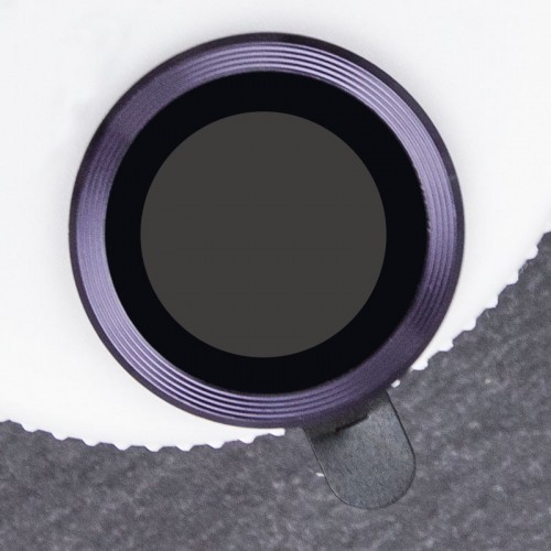 Захисне скло Metal Classic на камеру (у упак.) для Apple iPhone 14 Pro (6.1") / 14 Pro Max (6.7") Темно-Фіолетовий / Deep Purple