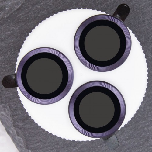 Захисне скло Metal Classic на камеру (у упак.) для Apple iPhone 14 Pro (6.1") / 14 Pro Max (6.7") Темно-Фіолетовий / Deep Purple