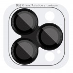 Захисне скло Metal Classic на камеру (у упак.) для Apple iPhone 14 Pro (6.1") / 14 Pro Max (6.7") Чорний / Midnight