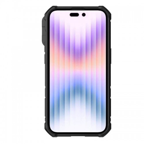 Чехол TPU+PC Nillkin CamShield Armor Pro без логотипа (шторка для камеры) для Apple iPhone 14 Pro Max Черный
